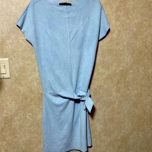 Baby blue firm fitting dress